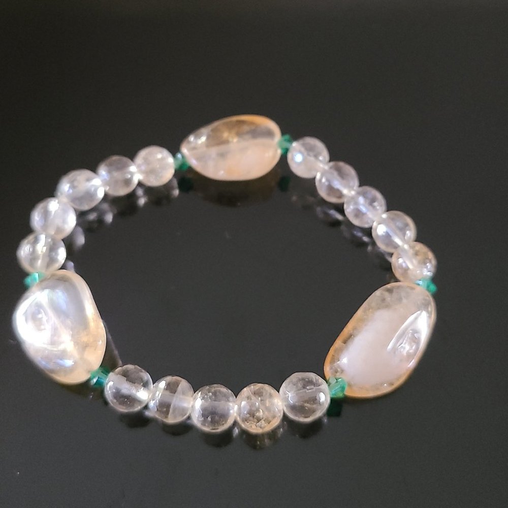 Citrine Birthstone Beaded Bracelet-Gemstone beaded Bracelet-Remarkable Jewelry